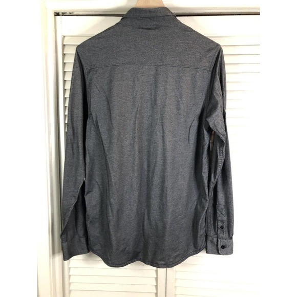 Travis Mathew Long Sleeve Button Front Shirt Mens Medium Gray Srixon Cleveland - Picture 7 of 8